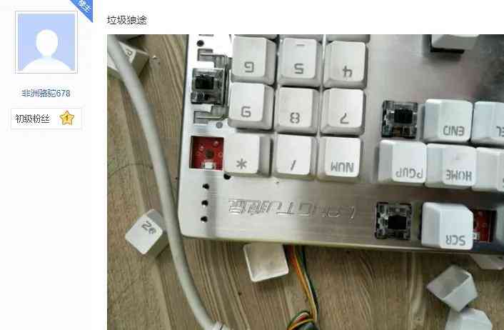 狼途键盘怎么样 狼途机械键盘拉了，真实被坑的网友~