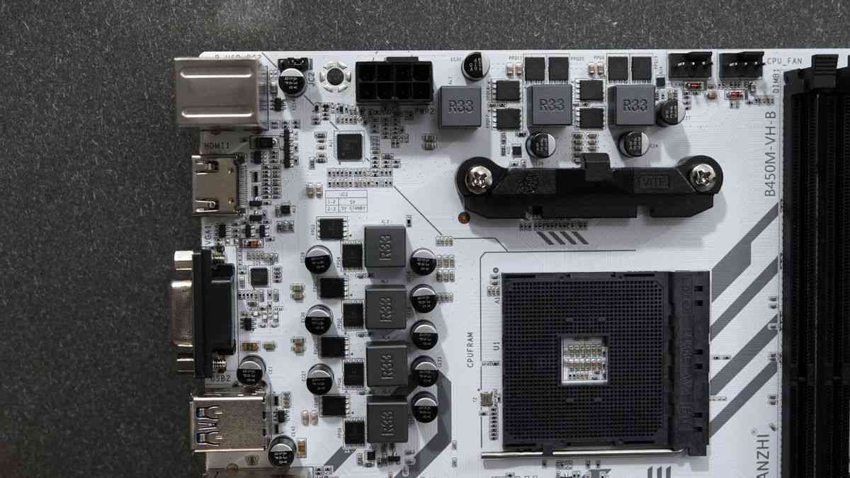 250元级B450白色主板深度评测：华南金牌能否驾驭R5-5600G？